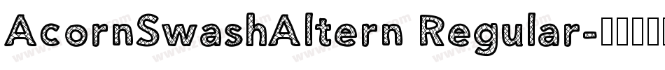 AcornSwashAltern Regular字体转换
